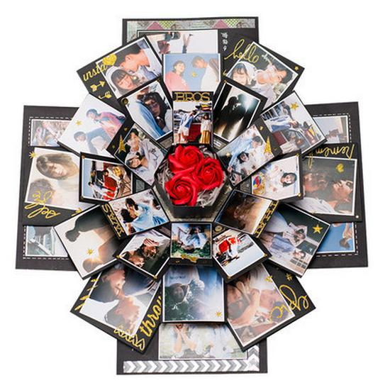 Коробка-взрыв в форме шестиугольника: Сделай сам Ручной работы Фотоальбом и Креативная Коробка-сюрприз