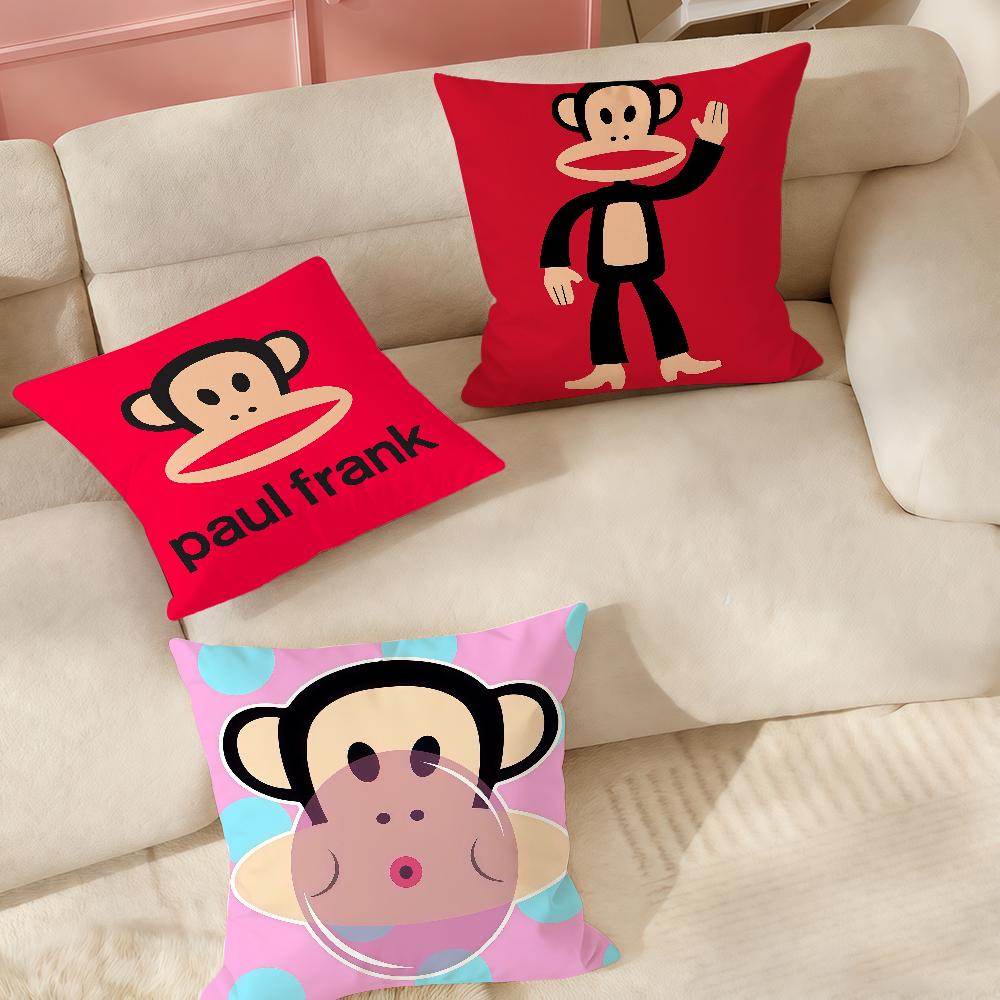 Anime PPaul FFrank Big Mouth Monkey Pillow Case Suitable For Bedrooms Living Rooms Cars Home Decoration