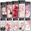 Чехол Zero Two Darling In The Franxx 02 Ударопрочный для Samsung Galaxy Z Flip 7 6 5 4 3 5G Чехол для телефона Z Flip3 Flip4 Flip5 Flip6 F