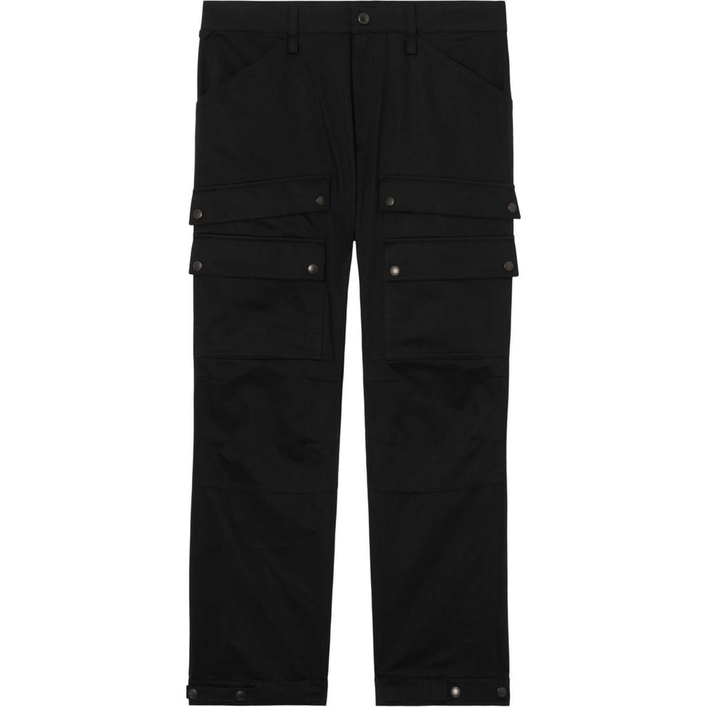 Burberry Embroidered Logo Cotton Cargo Pants 80642361
