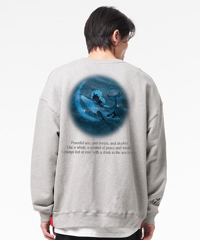 ARTISTWEAR [Atw] Moonlight Whale Sweatshirt