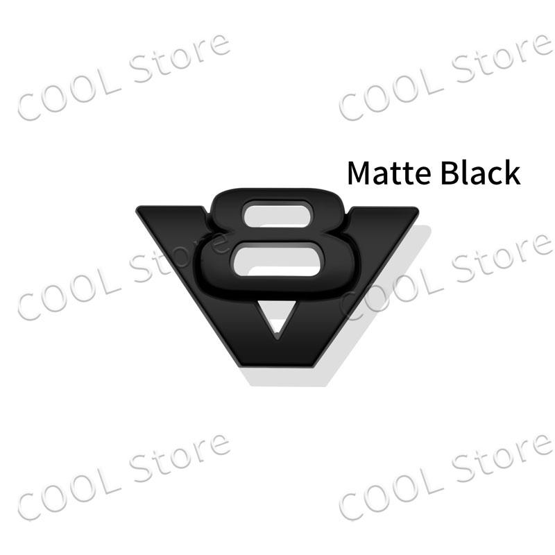 Creative Car 3D Metal Chrome Sticker Emblem V6 V8 Logo Badge Car Tail Trunk Side Body Decoration Universal Auto Accessories