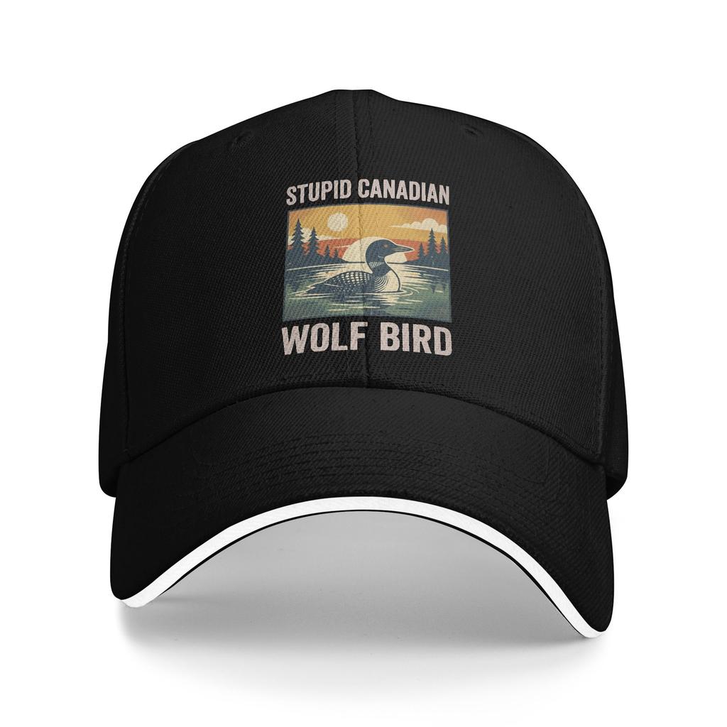 Heated Rivalry Stupid Canadian Wolf Bird Baseball Caps Merchandise Classic Sun Caps For Men Women Golf Headewear Adjustable