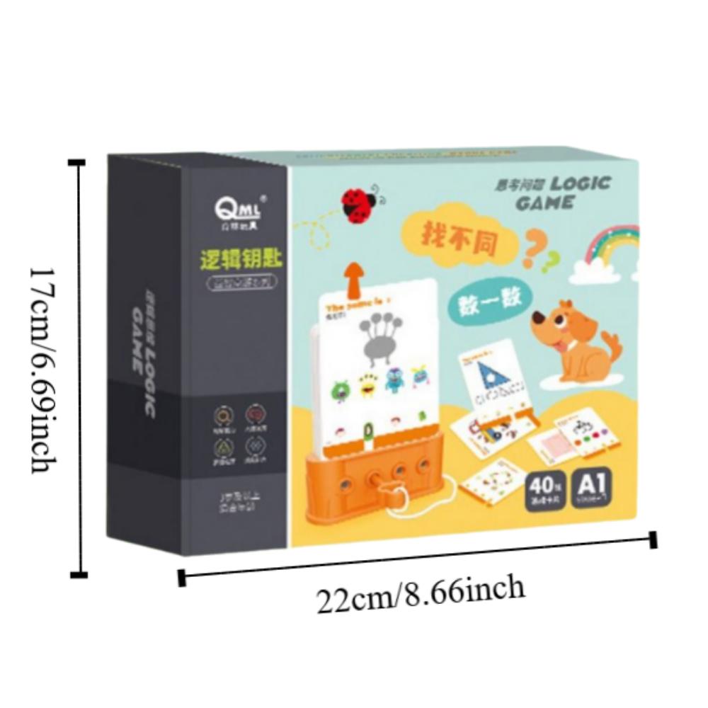 Early Educational English Logic Key Puzzle Game Key Thinking Puzzle Toy Christmas Gifts