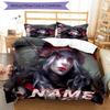 3pcs Custom Name World of Warcraft Bedding Set Duvet Cover Closure Includes 1 Duvet Cover & 2 Pillowcases for All Seasons Bedroom Decor