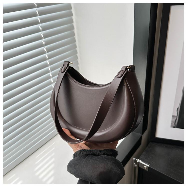 Минималистичный стиль Весна 2024 Маленькая сумка на плечо с внутренним карманом на молнии