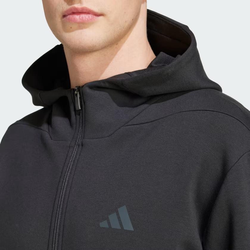 adidas Тренировочная куртка с капюшоном мужская куртка черная IY1131
