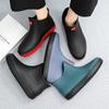 Men Work Chef Shoes Waterproof Oil-proof Kitchen Work Cook Boots Non-slip Ankle Rain Boots Man Hotel Restaurant Safety Footwear