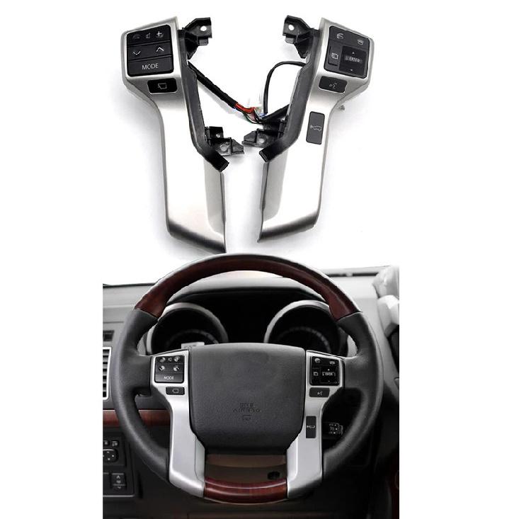 For Toyota Prado 2010-2017 Car Steering Wheel Cruise Control Switch Volume Bluetooth Control Buttons