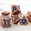 Metal coc running dice dnd dragons and dungeons multi-faceted rpg dice cthulhu d20 настольная игра