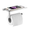 Stainless Steel Wall Mount Bathroom Toilet Paper Rolls Holder Tissue Shelf Organizer