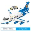 Городской грузовой зеленый, красный, синий самолет CRJ21, пассажирский самолет, автобус, наборы, авиалайнер для аэропорта, строительные блоки, игрушки для детей, подарок