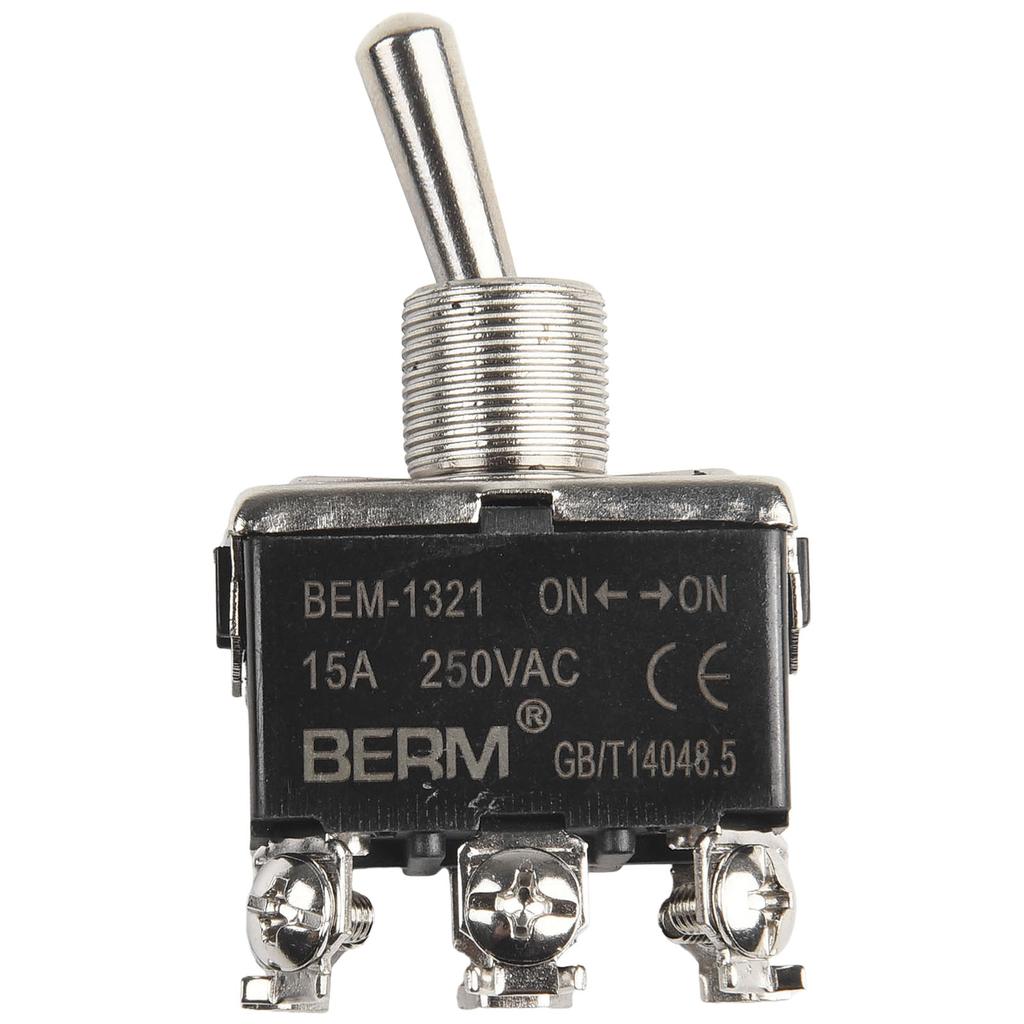 Профессиональный 12V Автомобильный Металлический Тумблер Двухполюсный Центральное Выкл. 20A Винтовой Терминал Количество 1 Упаковка Тактовая Кнопка