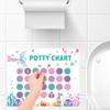 1 комплект, наклейка с рисунком динозавра для девочек, приучение к горшку, наклейка для приучения к горшку для малышей, таблица для приучения к горшку для девочек
