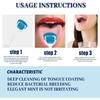 EELHOE Tongue Cleaner Gel with Scraper Brush, Oral Care for Removing Tongue Coating, Bad Breath Freshener, Portable Tongue Cleaner