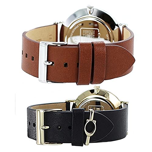 COACH Storage Box Pair Watch Набор из 2 взрослых элегантных часов Charles Perry Blue Black Leather Strap 1460215114503333 Часы [Coach] [Товар]