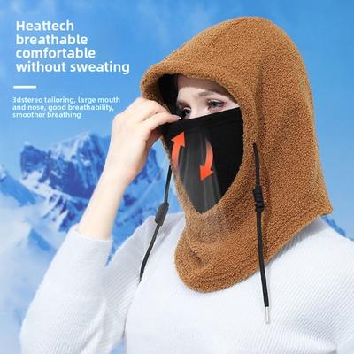 Ветрозащитная шапка с капюшоном, теплая шапка с защитой ушей, новая балаклава, унисекс