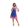 Adult Women German Bavarian Oktoberfest Costume Set,Beer Costume Dirndl Dresses for Halloween and Beer Festival Carnivals