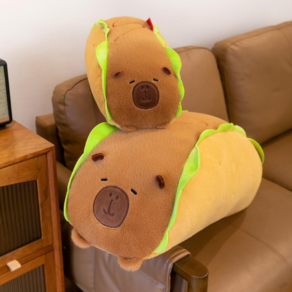 Bread Capybara Plush Toy Baking Capibara Fluffty Doll Cute Capybara Plush Doll  Birthday Gift