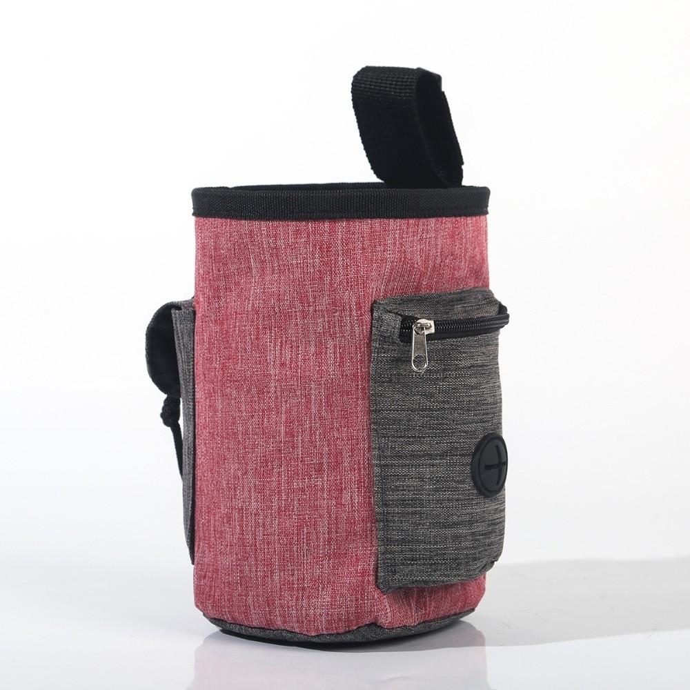 Hands-Free Pet Training Waist Bag Adjustable Strap Multi-Pocket Poo Bag Holder Waterproof Pet Snack Container for Dog Training