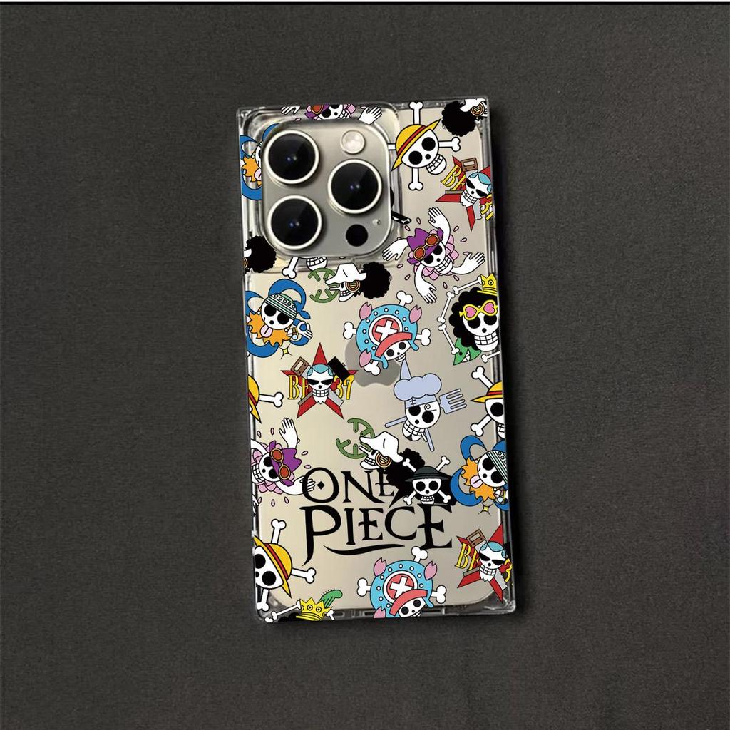 Прозрачный квадратный чехол-трубка для защиты iPhone 15 Plus 13 14 Pro Max 12 11 16 ProMax, защита от окисления, полноэкранный цельный чехол с рисунком