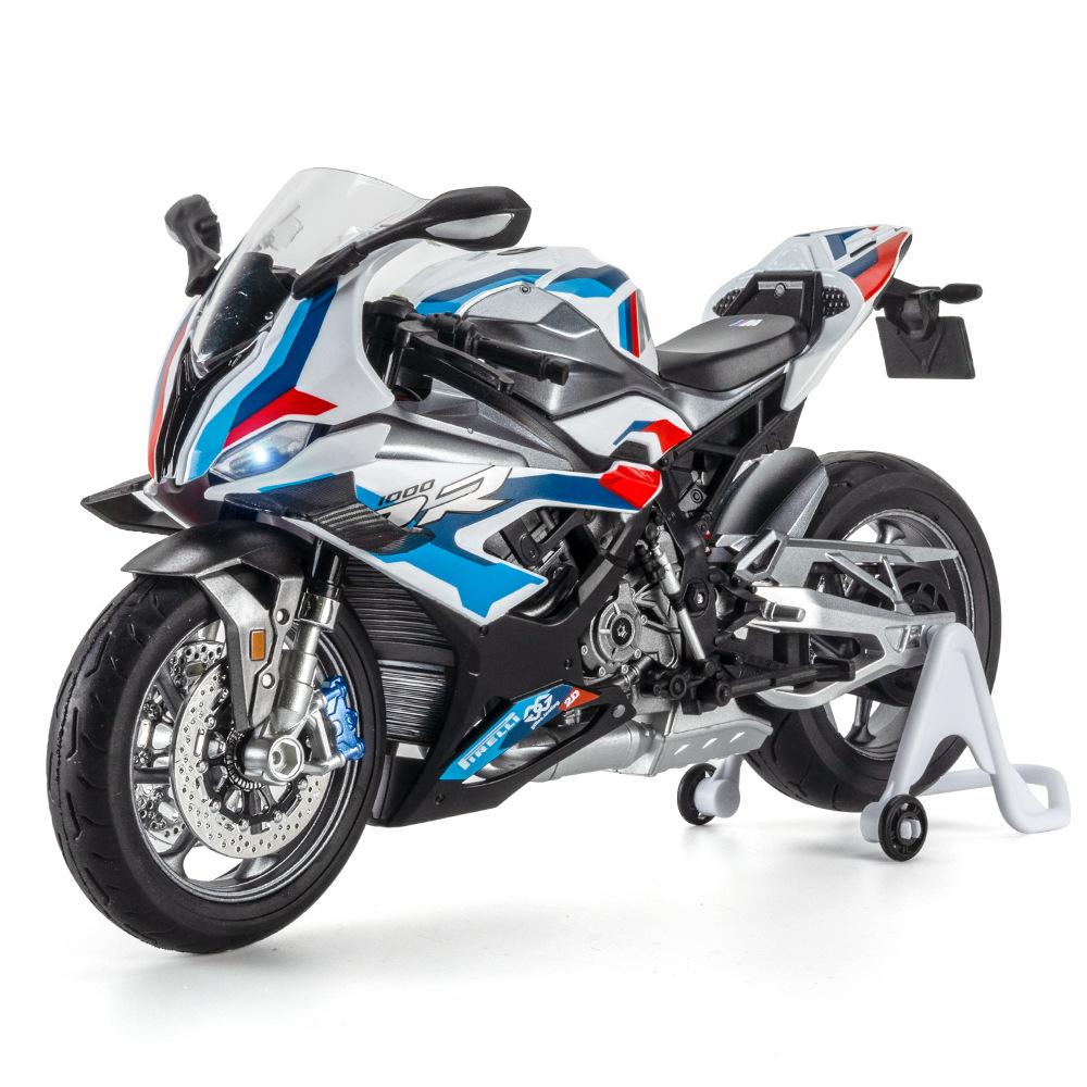 1/9 Мотоциклы BMW RR1000 Сплав Литой Игрушки Машинки Модели Миниатюрный Мотоцикл Игрушка Детские Подарки на Фестиваль Модель Мотоцикла из Сплава
