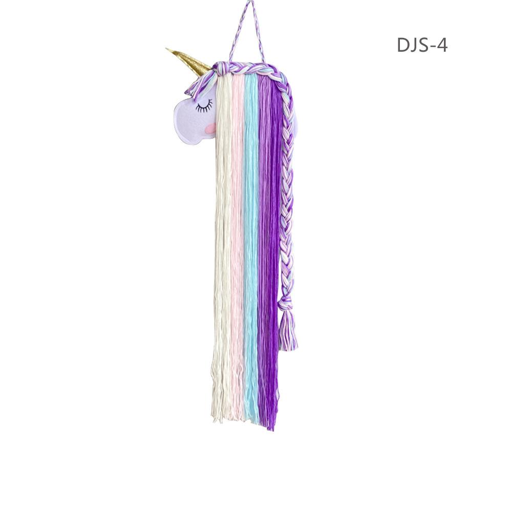 Unicorn Hair Accessories Hanging Decoration Organizer Hairpin Hair Clip Holder Storage Decor Hanger Strip Girl Home
