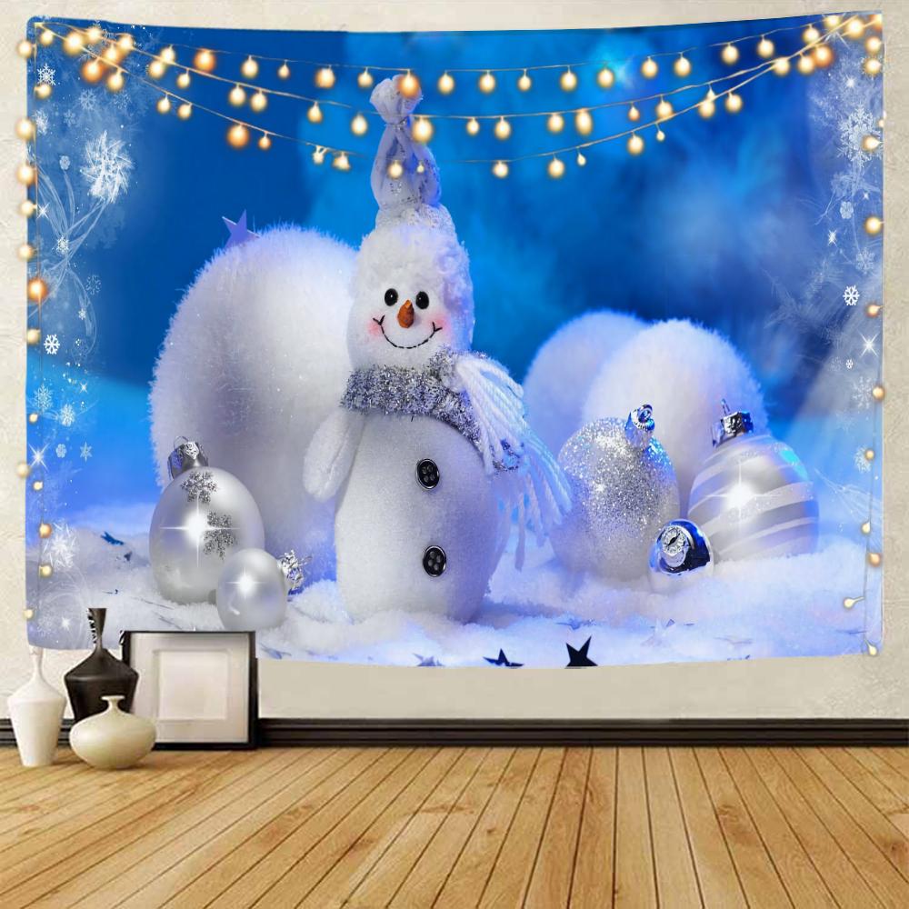 Санта-Клаус, Рождественская елка, Рождественский лось, Рождественский фон, украшение, гобелен, Рождественское украшение для дома, гобелен