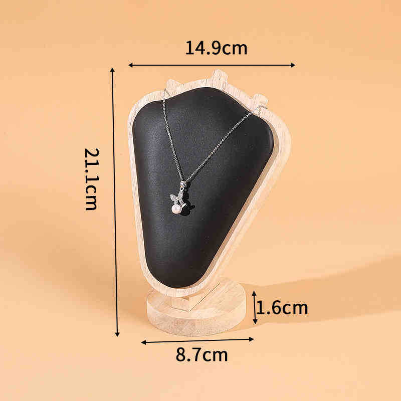 Подставка для ожерелья из козьего рога, портретная форма для шеи, подставка для ювелирных изделий, витрина для хранения ювелирных изделий, модель