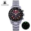 Tactical Frog Chronograph Watch Sapphire Crystal VS75 V2 SOLAR Movement BGW-9 Luminous 200m Waterproof Quartz Wristwatches