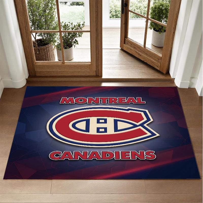 Дизайн Montreal Canadiens Кристальный Велюровый Ковер Мягкий Декоративный Коврик для Спальни Входа