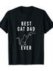 Best Cat Dad Fist Bump T-shirt, Cat Paw Cat T-shirt