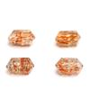Hongchu Crystal Natural full-bodied black gold super double-pointed barrel bead DIY Jewelry accessories loose beads