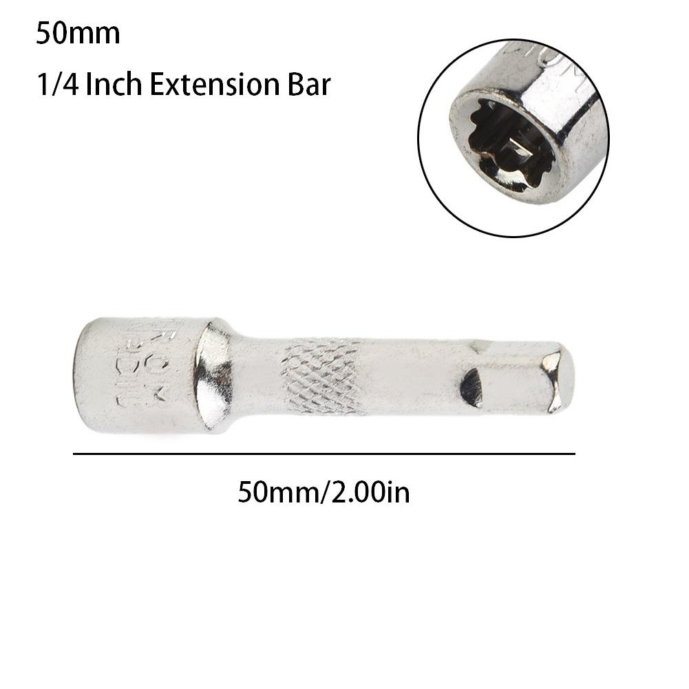 Extender Bar Silver Sliding Rod Small Square Rod Wrench