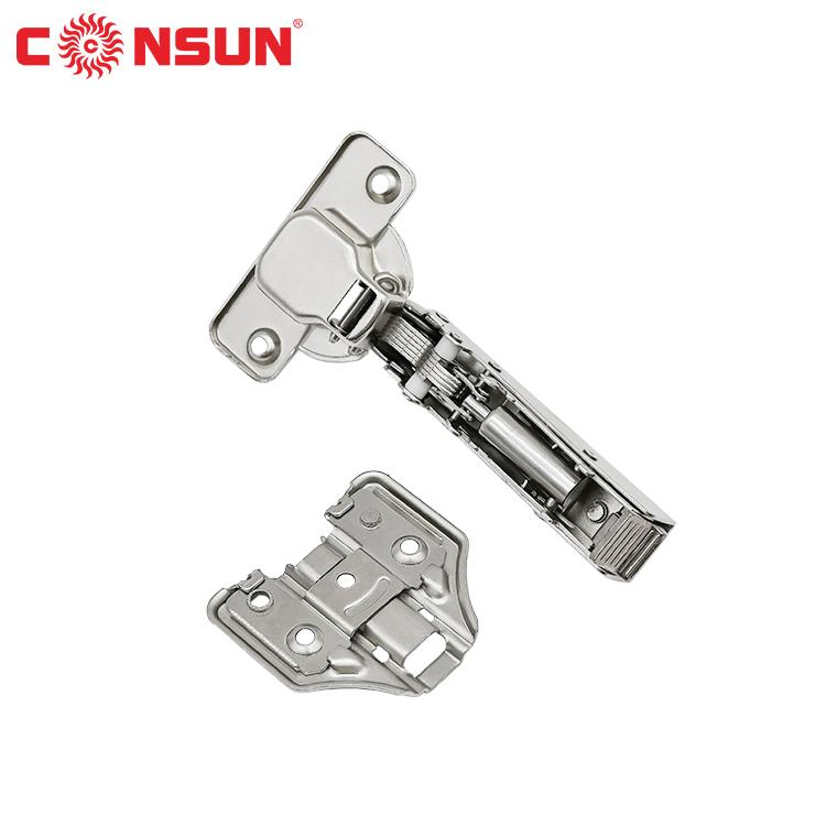 Stainless Steel 304 Hydraulic Buffer Soft Close Full Coverage 0 Crank Wardrobe Kitchen Cabinet Furniture Cabinet Hinge