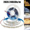 Светодиодная лента 5M 12V водонепроницаемая SMD5050 2835 гибкая лента 60-480 светодиодов/м теплый белый для домашнего декора