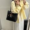 Однотонный ретро повседневный модный шелковый шарф декоративная хозяйственная сумка большая вместимость плечевая кроссбоди сумка-тоут женская сумка