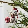Acrylic Dog Christmas Tree Pendant Good-Looking Handmade Dog Christmas Ornament Hanging Cartoon Christmas Decoration Office
