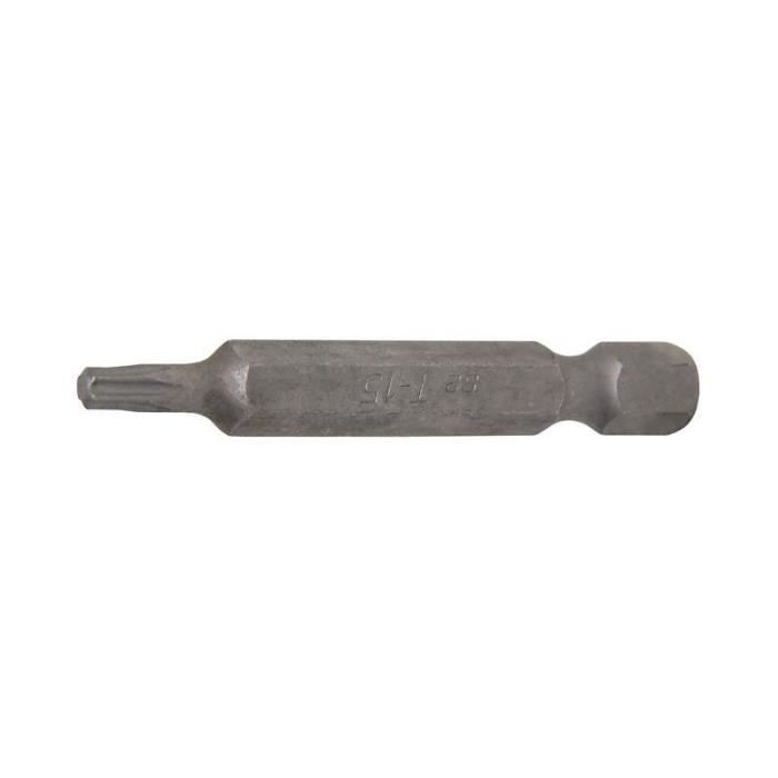 Embout longueur 50 mm 6,3 mm (1/4") profil T (pour Torx) T15