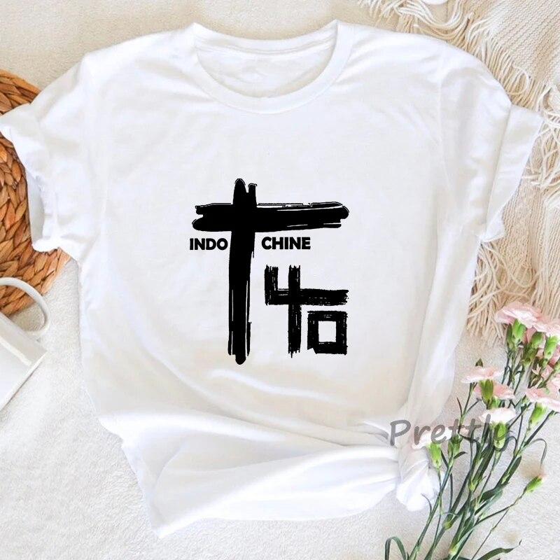Уникальная футболка с центральным туром Индокитая, женская повседневная футболка с винтажным принтом, летние хлопковые женские футболки с короткими рукавами, уличная одежда унисекс