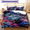 3pcs Cheshire cat1 Cover Set - Personalized Name, HD Printed Bedding with 1 Cover and 2 Pillowcases - Perfect for Home Decor, Easy Care