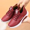 Leather Waterproof Sports Casual Cotton Shoes Women's Autumn and Winter Piled Thickened Mother Two Cotton Shoes New Cotton Boots Women