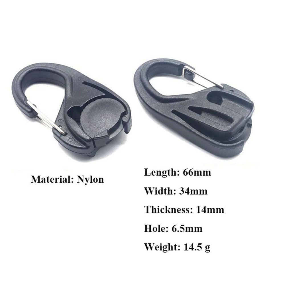 1/2/5pcs Without Knotting Rope Tightener 66*34mm Hanging Rope Hook  Outdoor Tools