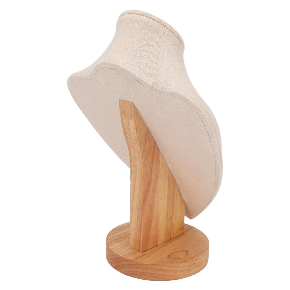 Wood Medium Neck Mannequin Jewelry Holder Handmade jewelry finished product exhibition