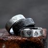 Vintage Nordic Triangle Odin Valknut Rings For Men Fashion Stainless Steel Viking Amulet Rune Ring Wedding Party Jewelry Gifts