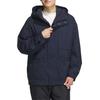 Adidas Jacket Must Have Small Logo Loose Fit Fleece Lined Woven Hooded Jacket KWX70 Men's Legend Ink (JG8510) J/M