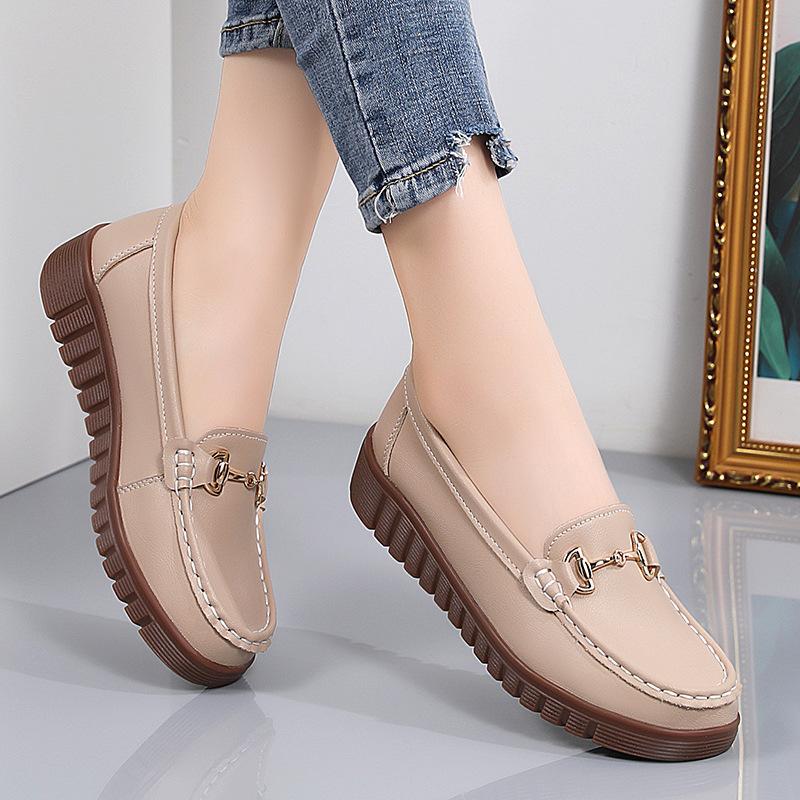 Женские пенни-лоферы из искусственной кожи, классические мокасины, повседневные, удобные, легкие, прогулочные туфли на плоской подошве, для вождения, женские туфли-лоферы