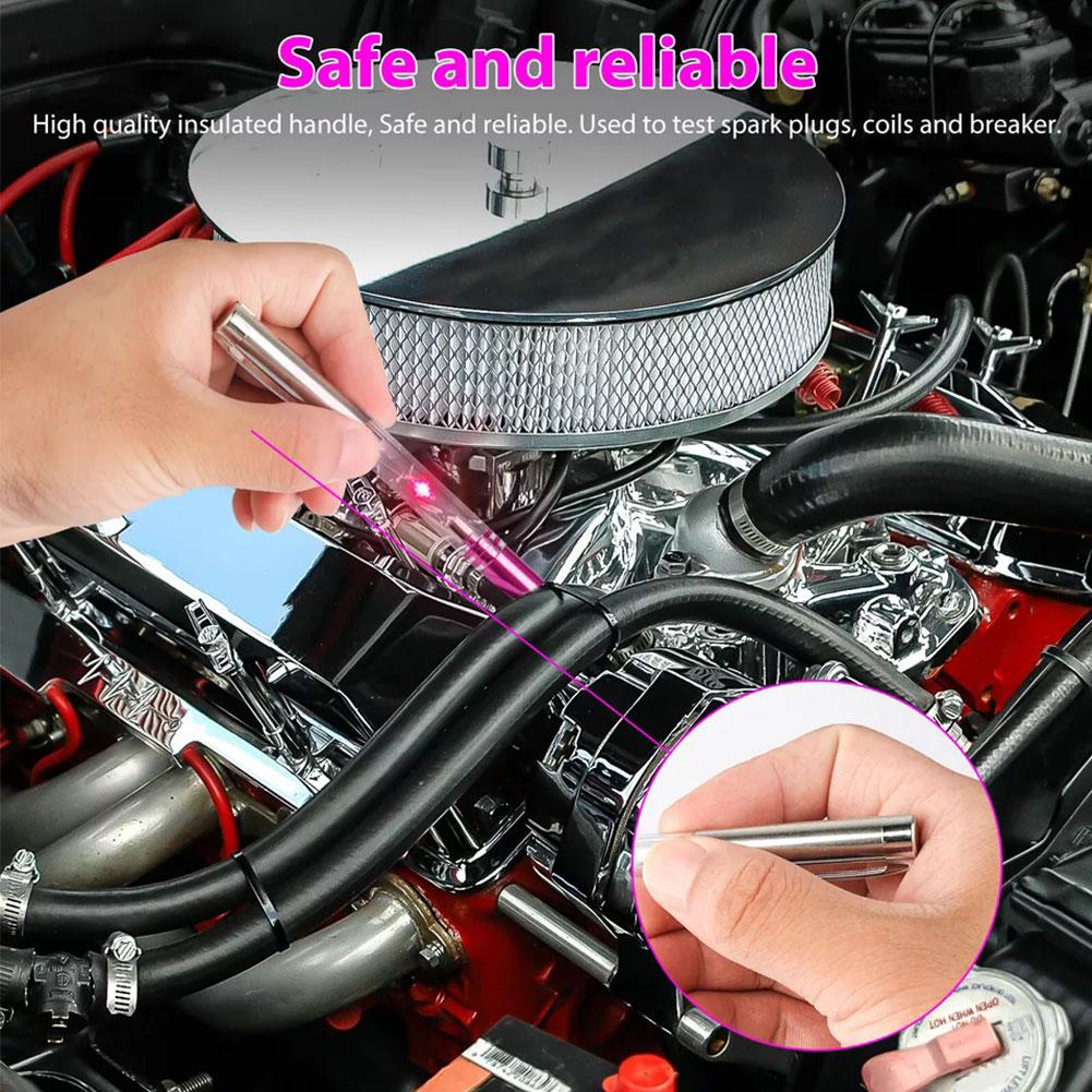 Car Spark Tester Ignition Test Pen High Voltage Coil Coils Plugs Tool Wires Diagnostic Tester I9p8