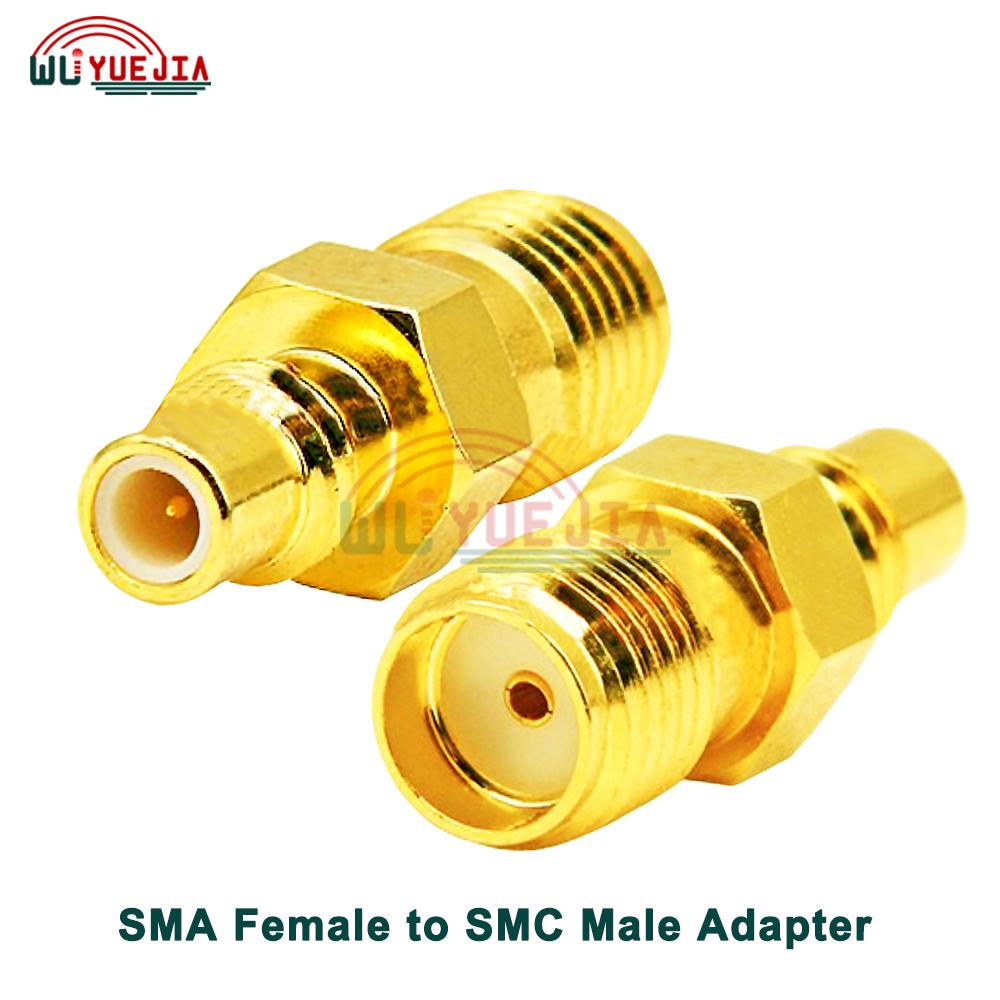 2 шт./лот RF-адаптер SMA на SMB/SMC/MCX/MMCX Штекер или Гнездо Прямой 50 Ом RF Коаксиальный Разъем Позолоченная Латунь