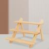 Wooden Retail Display Riser Frame Storage Shelf Decorative Earring Ring Holder Earrings Rack for